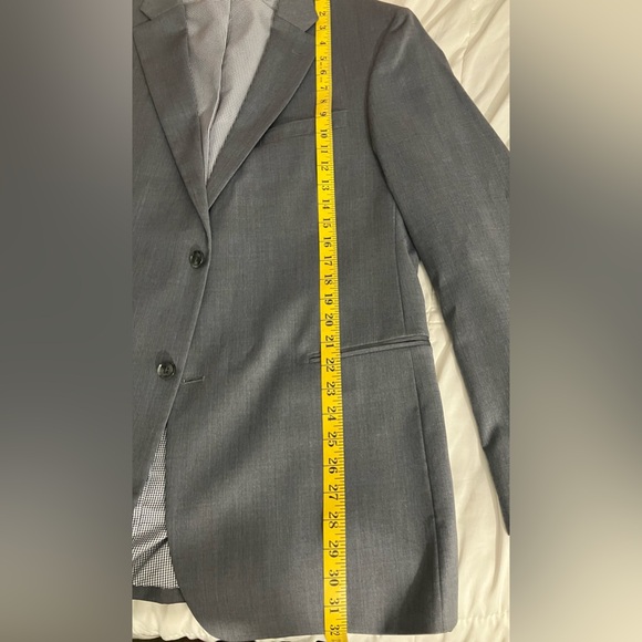 🆓 Tie .2Pcs 🎄Tommy Hilfiger Modern Fit Flex Suit Separates Coat, Gray like new. - Picture 14 of 17